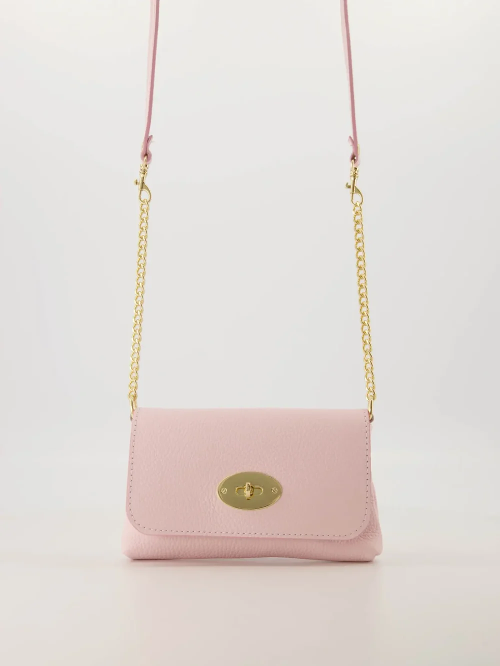Leren tas roze Seraphina