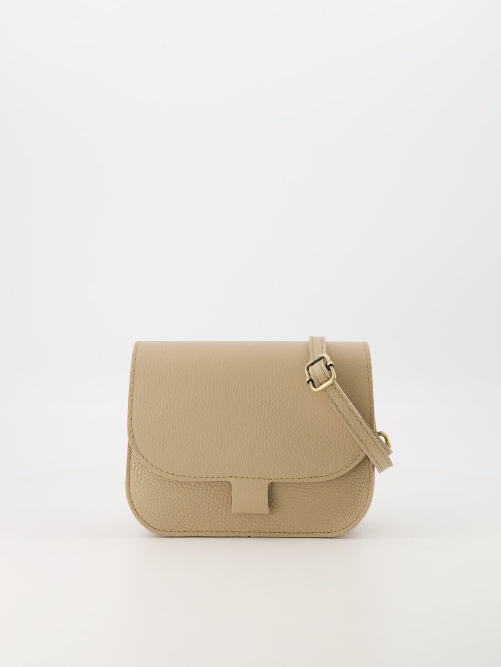 Leren tas taupe Floor