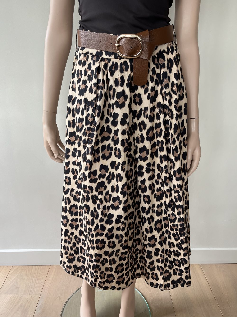 Panter rok met ceintuur