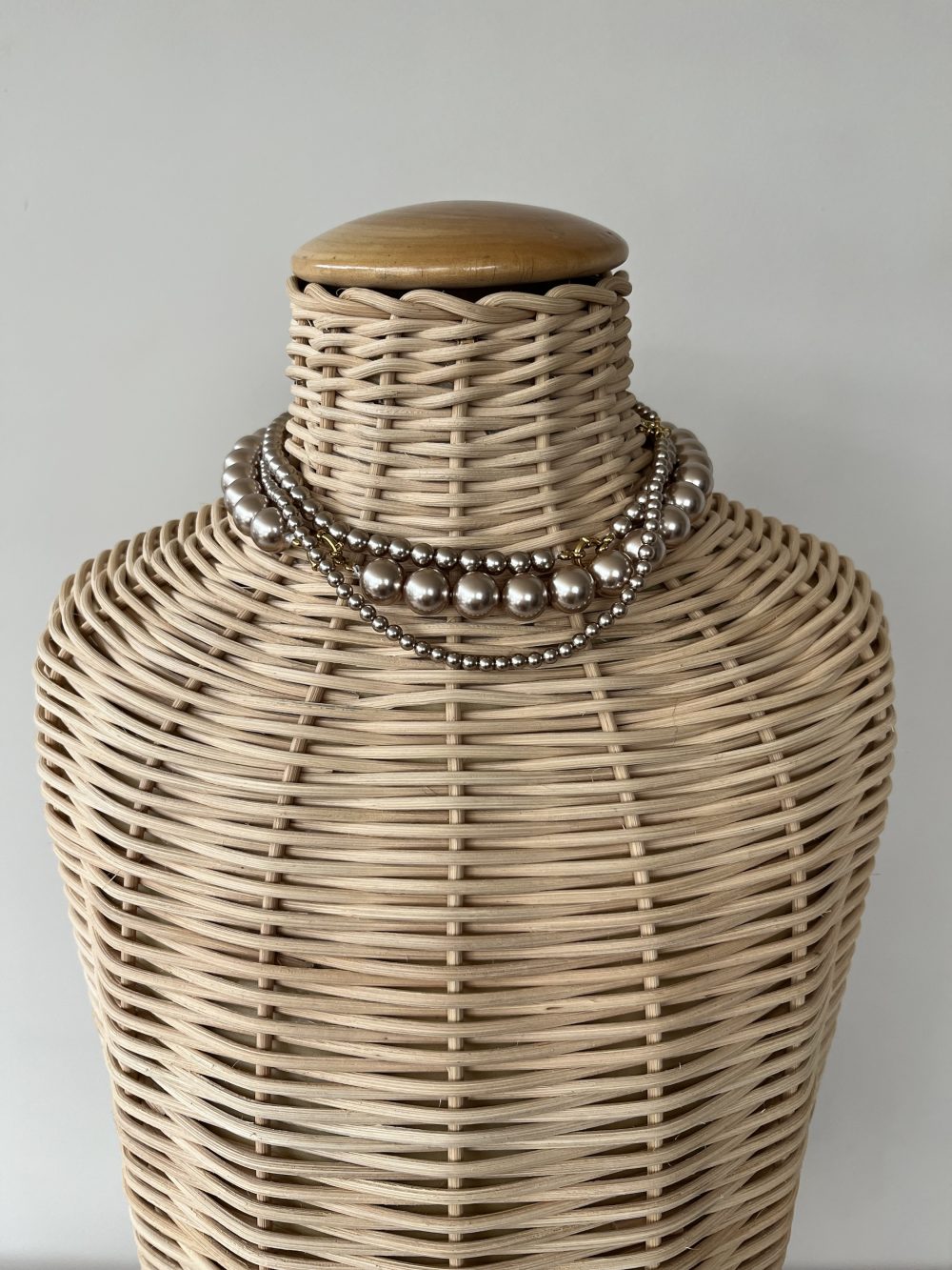 Parel ketting Large brons