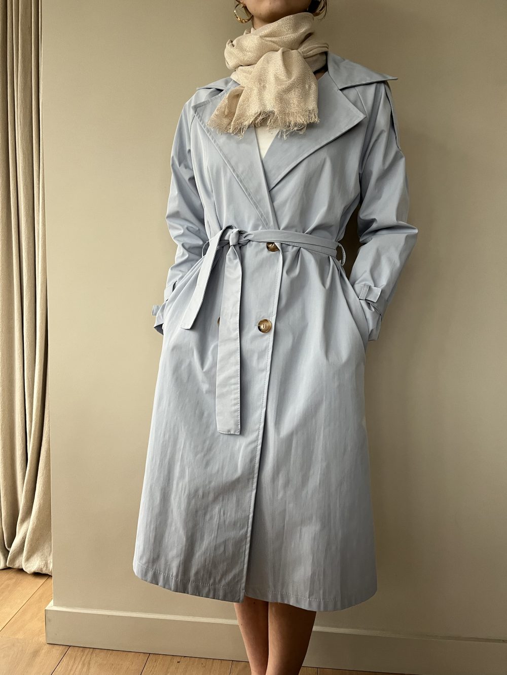 Trenchcoat lichtblauw