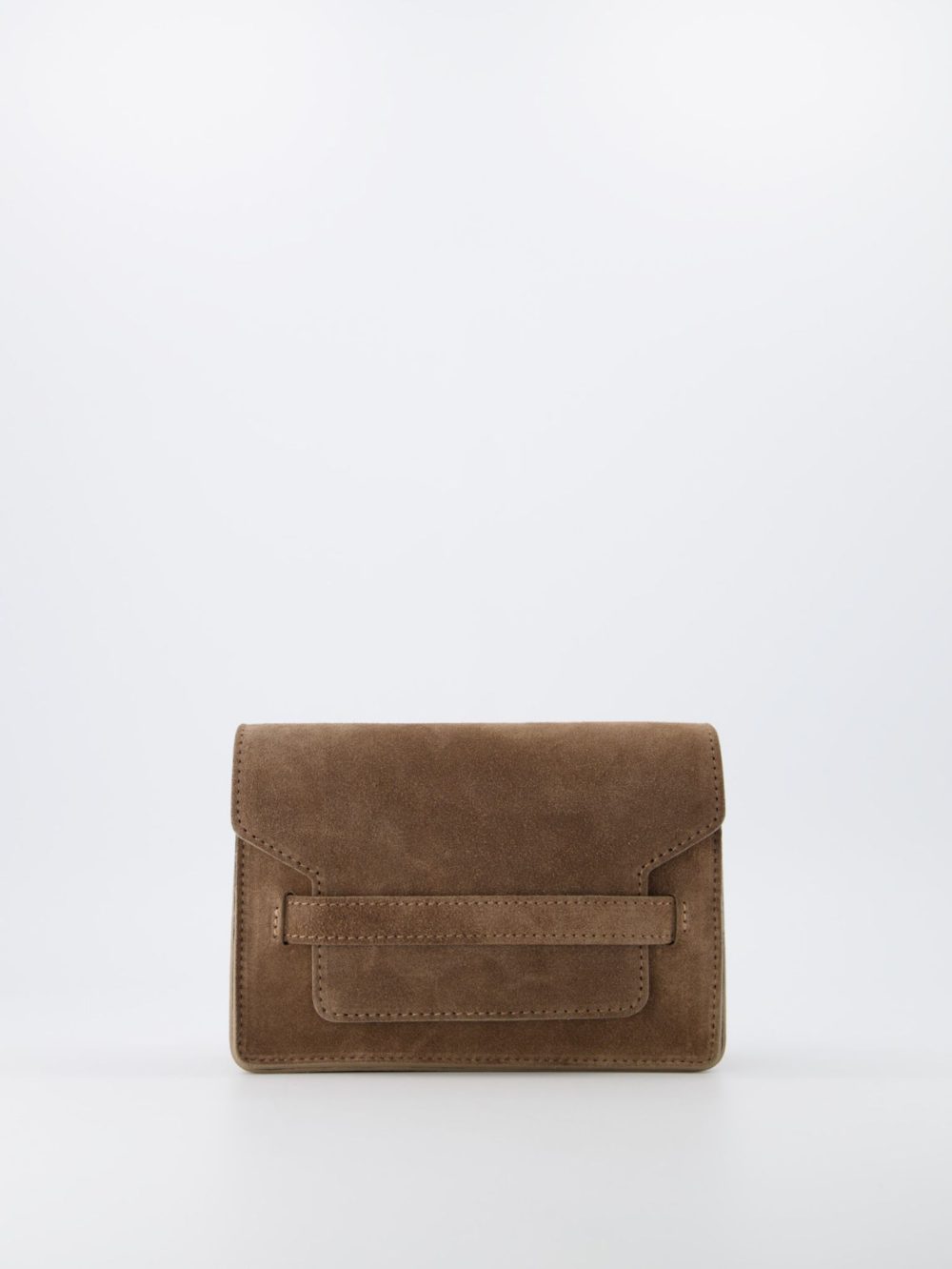 Suede leren tas taupe Leonor