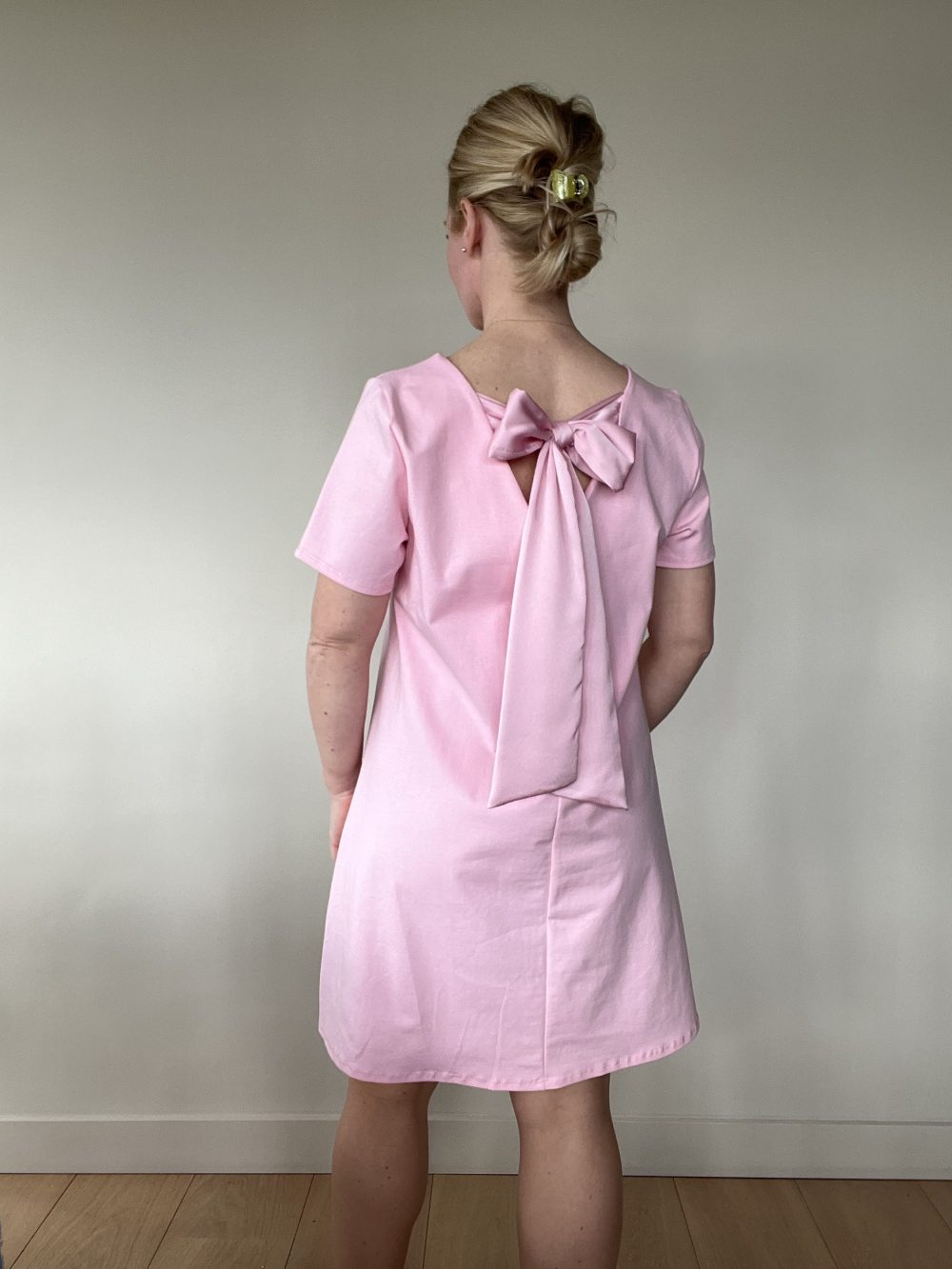 Jurk met strik roze