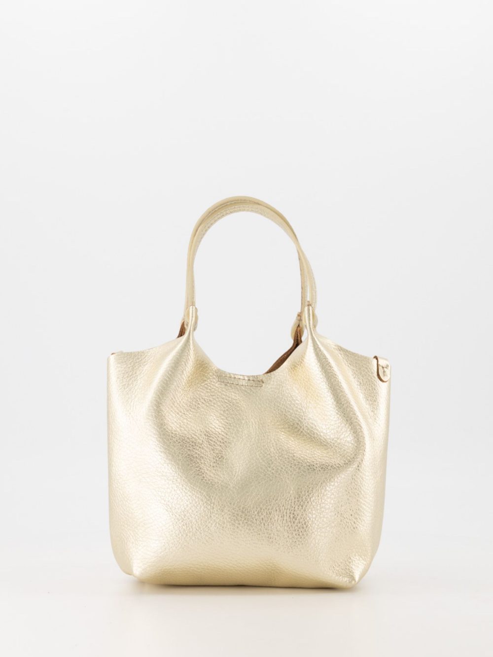 Leren tas goud Luna (Mini shopper)