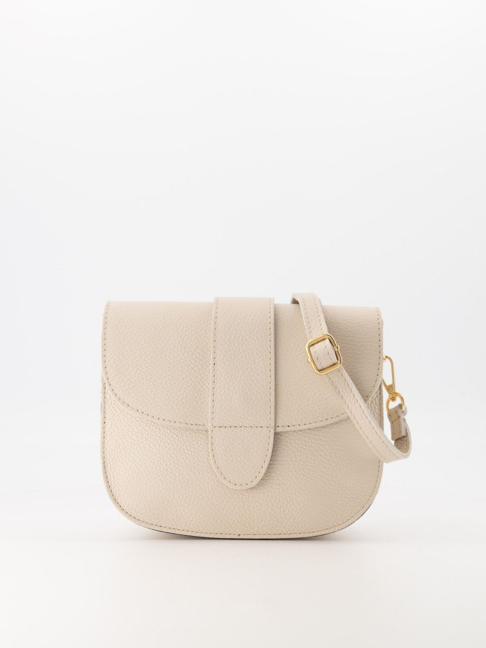 Leren tas beige Adriana
