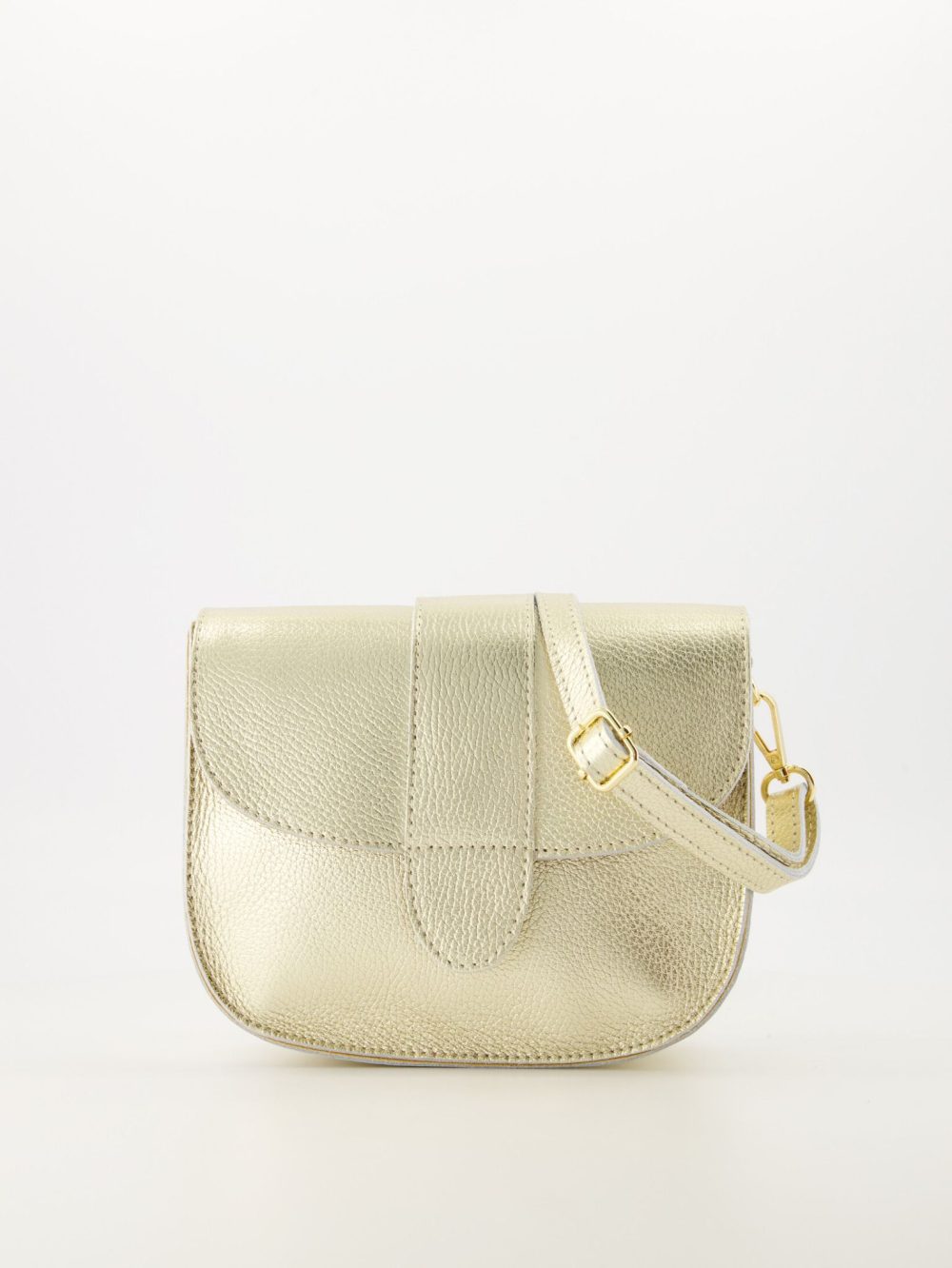 Leren tas goud Adriana