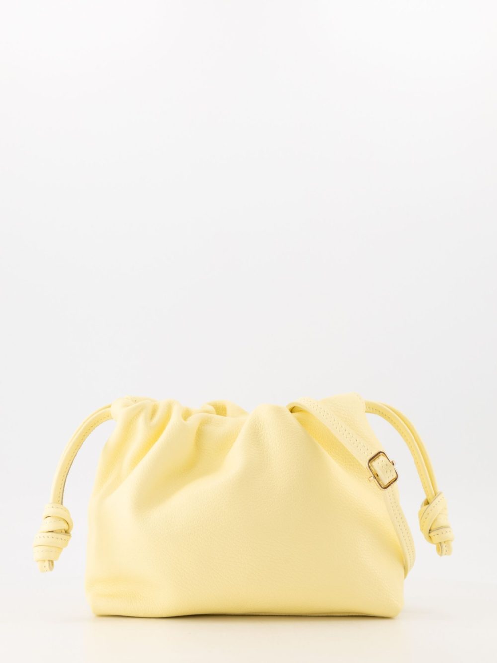 Leren tas geel Carmela