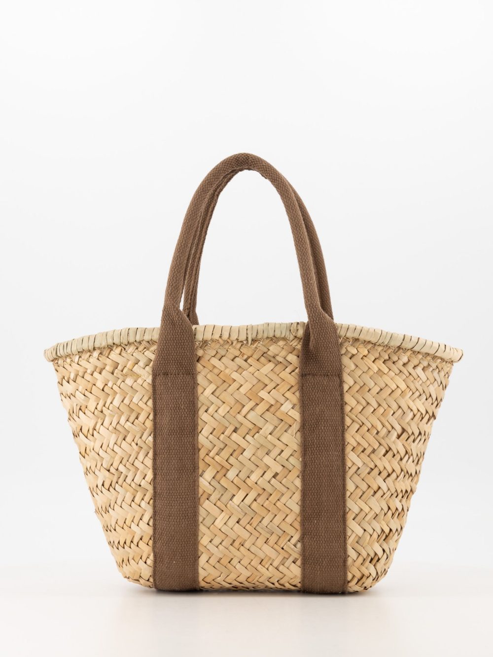 Rieten tas raffia shopper bruin
