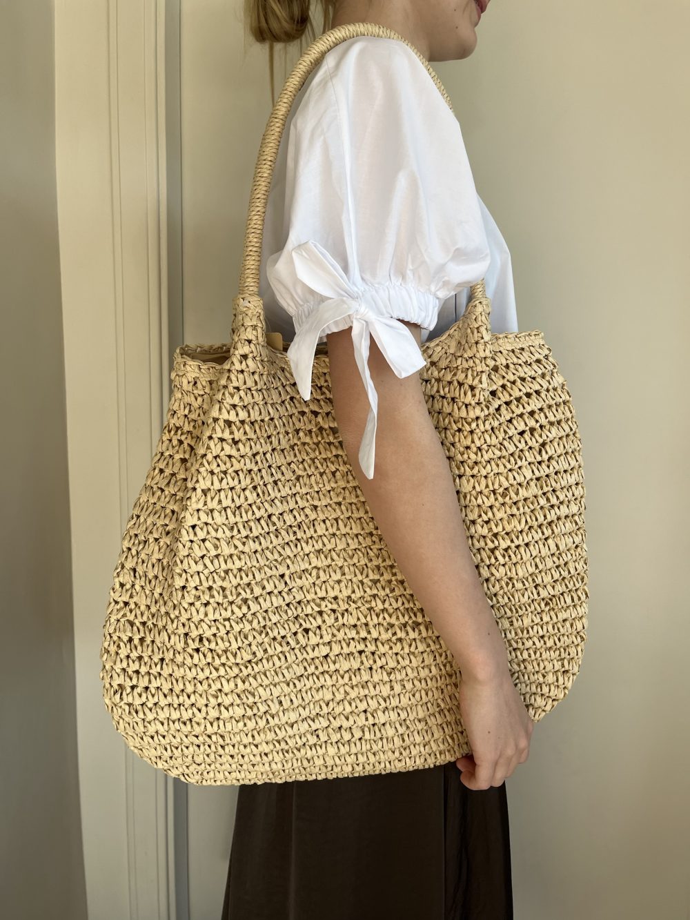 Rieten tote bag