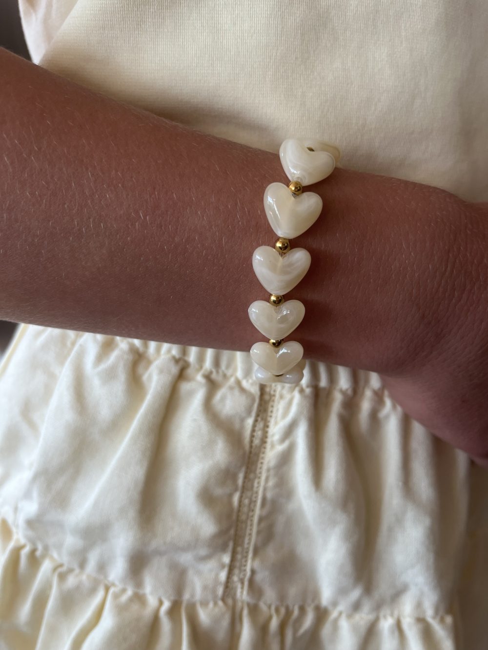 Armband licht beige