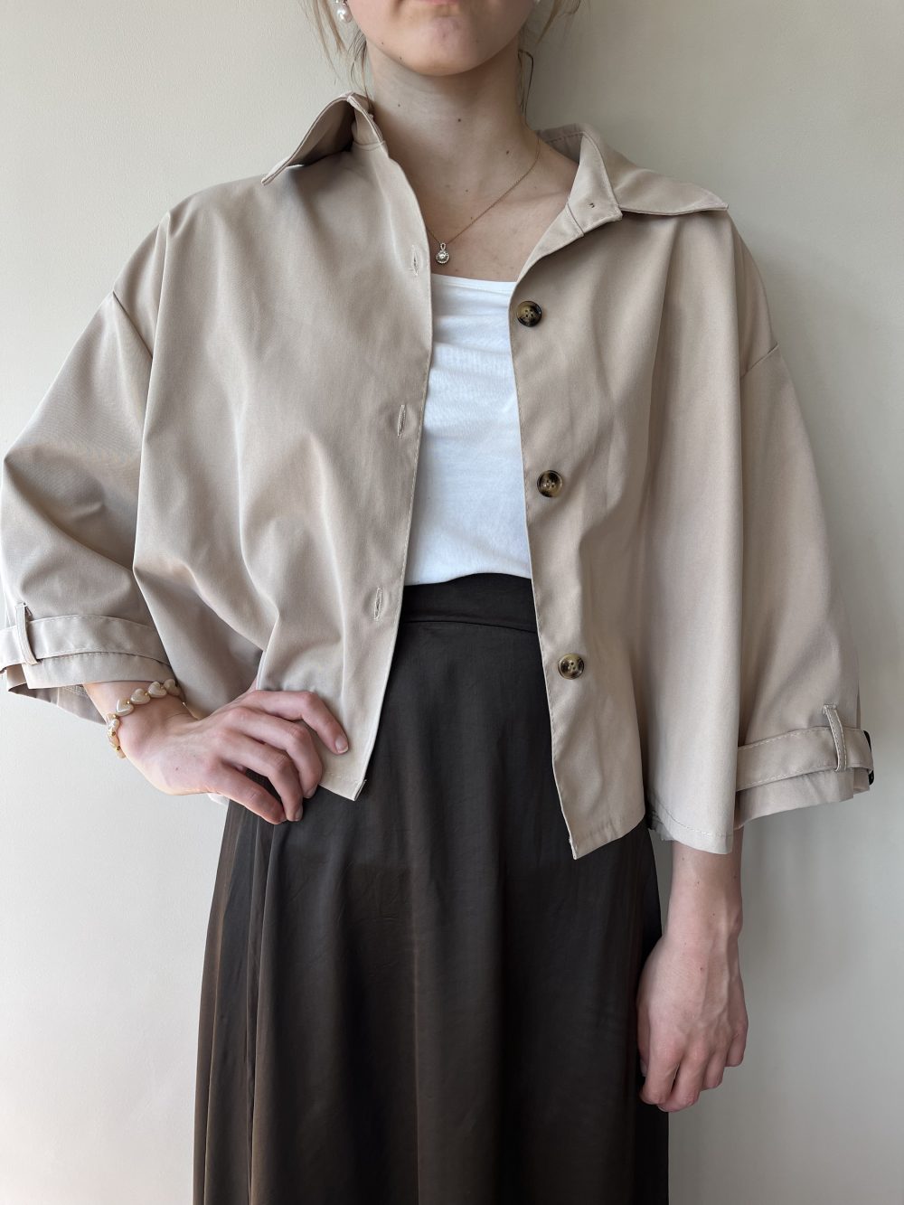 Trenchcoat jasje beige
