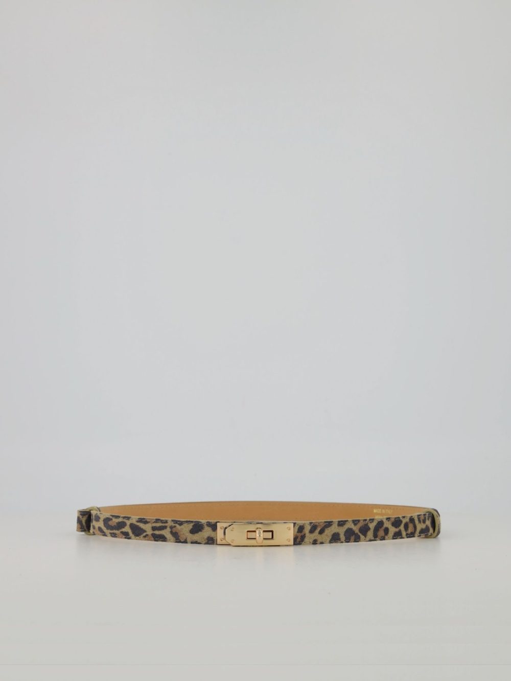 Riem verstelbaar met gesp panter suede