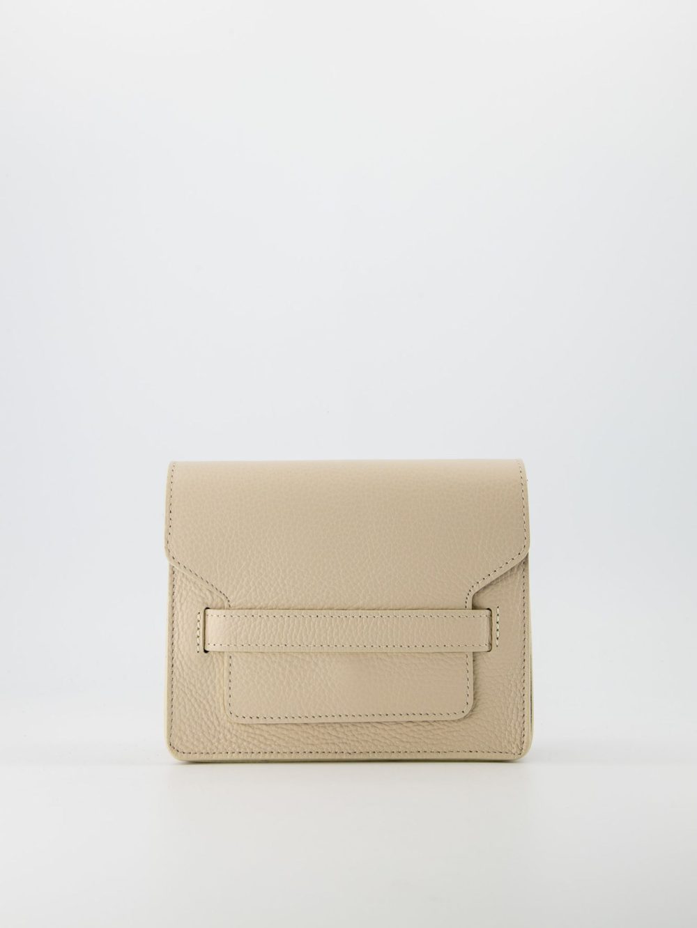 Leren tas beige Leonor