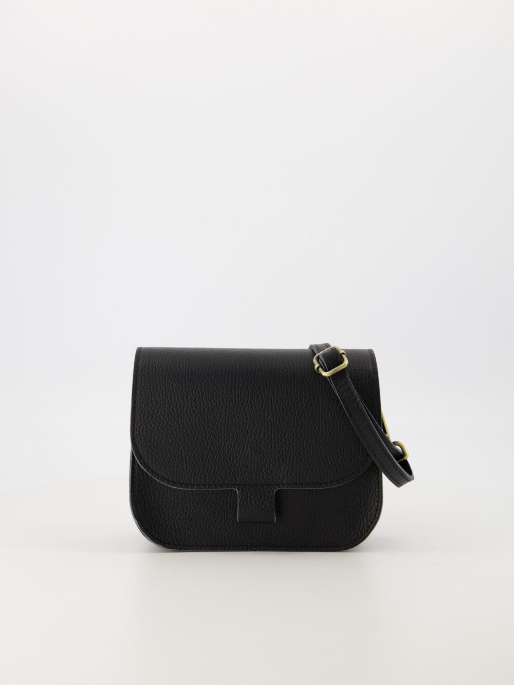 Leren tas zwart Floor