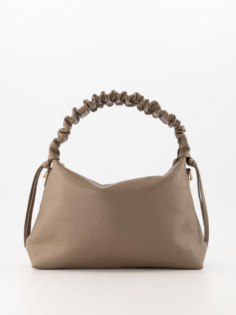 Leren tas taupe Letizia