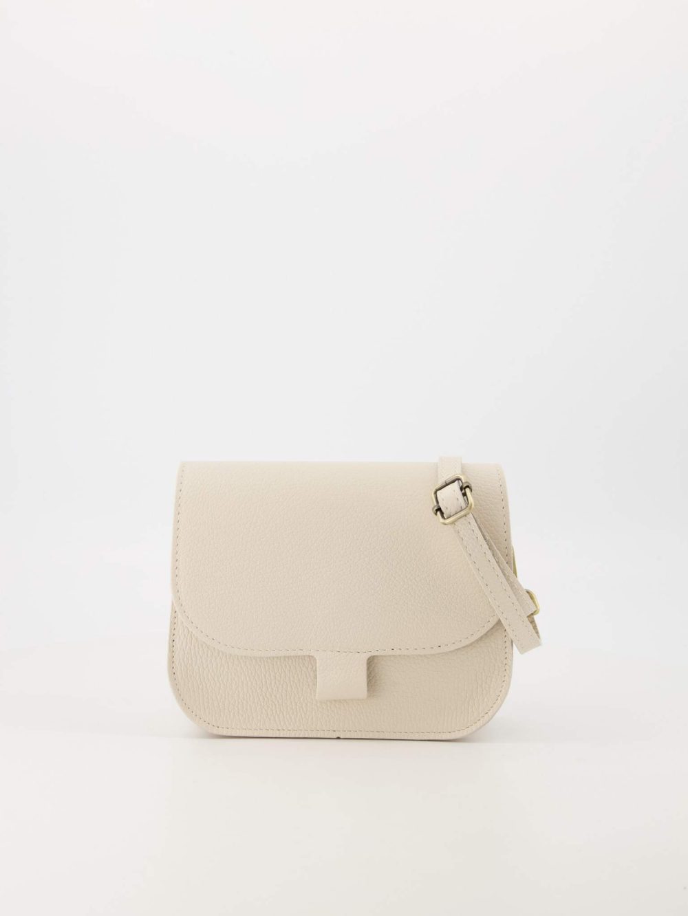 Leren tas beige Floor
