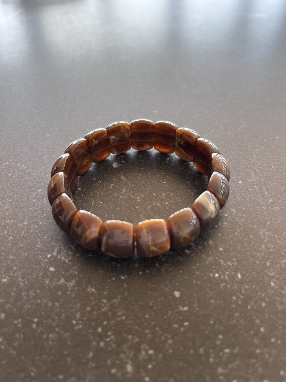 Kralen armband bruin