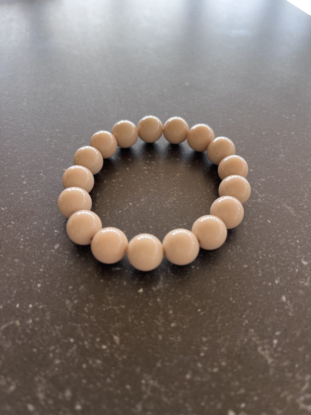 Kralen armband beige