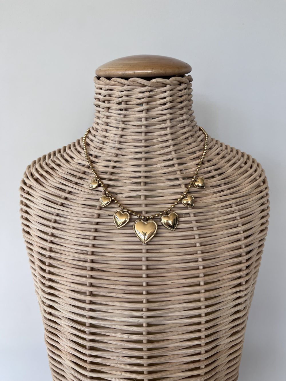 Harten ketting goud